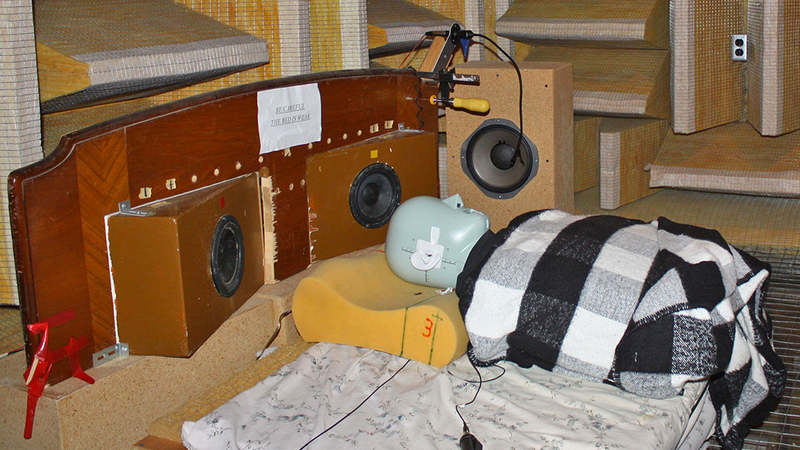 Older noise-cancelling techniques involve the use of speaker-packed headboards that don’t effectively direct noise-cancelling signals at the sleeper who’s suffering.